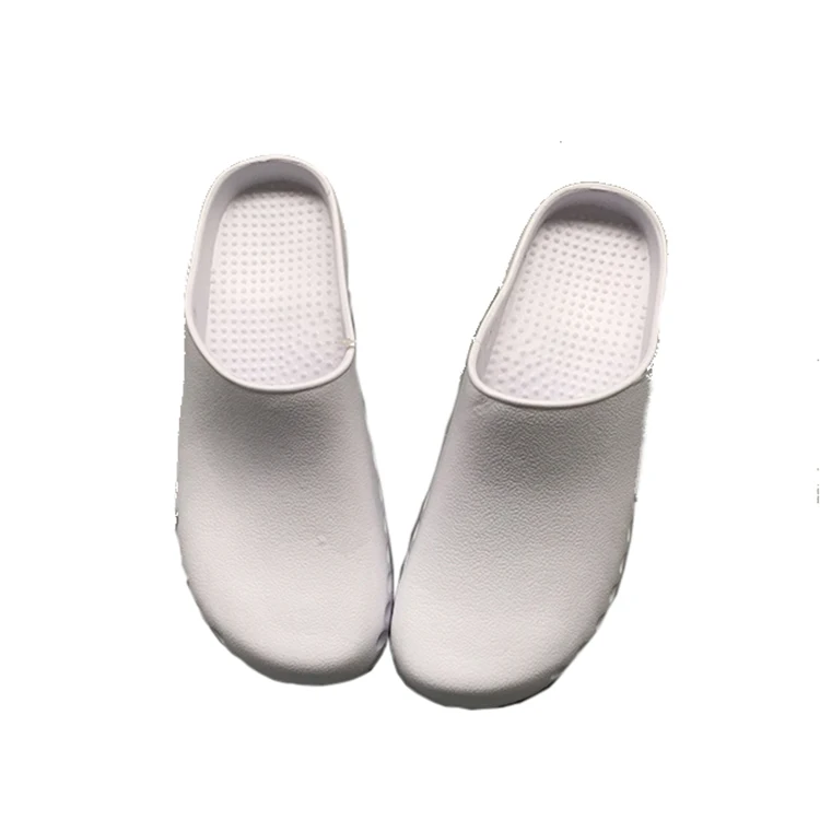 

Soft Comfortable Reusable EVA Sandals Slippers Theatre Clogs Hospital Doctor and Nurse Surgical Shoes for Men, White