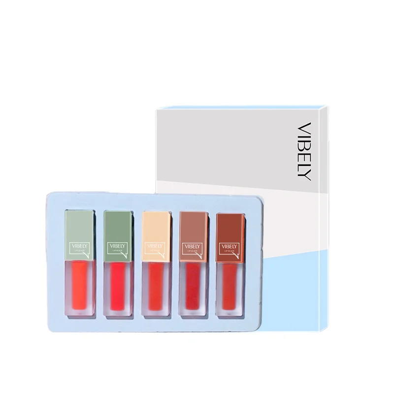 

High Pigment Water-Gloss Lip Glaze Smooth Moist Liquid Lipstick Waterproof Lip Gloss Set