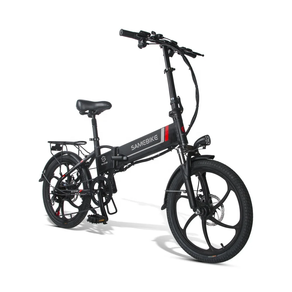 

2020 High Quality 16 inch Folding Electric Bike Bicycle with Battery for Adult and Kid, Matte black, bright white