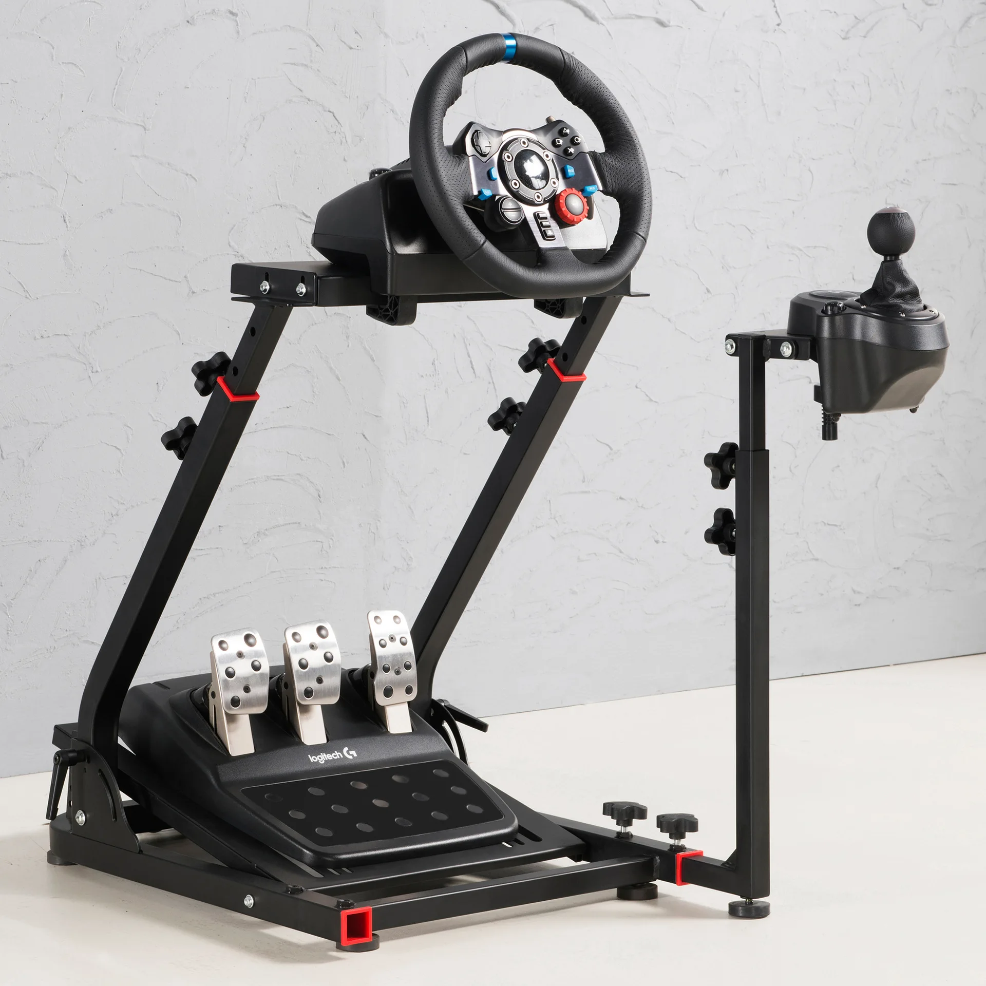 

Yiscaxia The new foldable racing simulator bracket driving game steering wheel rack factory direct supply