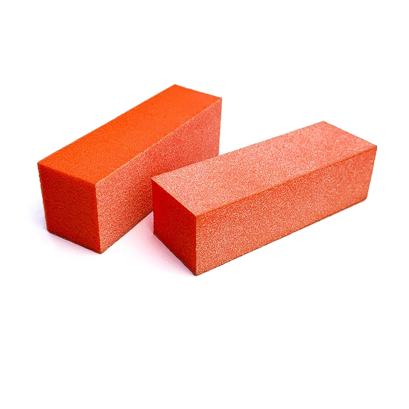 

500Pcs/Case Disposable Clippers Nail Drill 3 Way 80/80/100 Nail Buffer Block For Salon, Orange,purple
