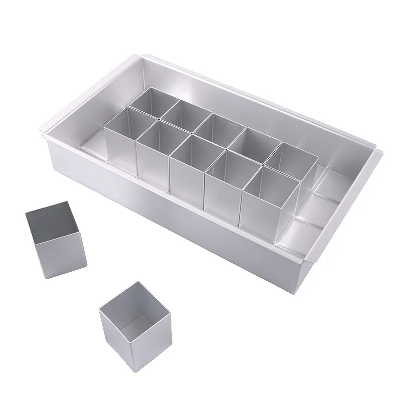 

Square Cake Tins Stackable Bakeware Wedding Birthday DIY Baking Pan Number Letter Alphabet Cake Molds Set