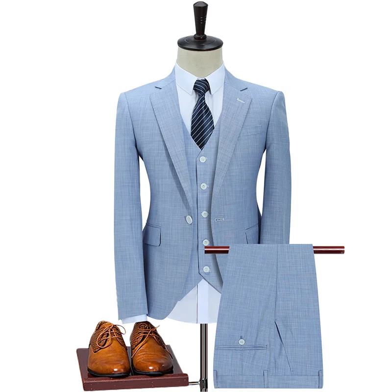 

High quality royal blue coat pant photos designs wedding turkey Italy men suit for office, Gray
