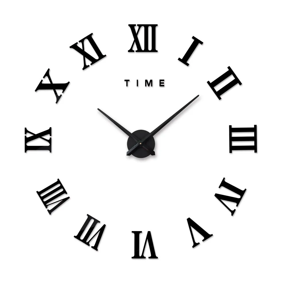 

Amazon hot explosions Rome wall clock living room acrylic clocks home diy creative wall clock, Color