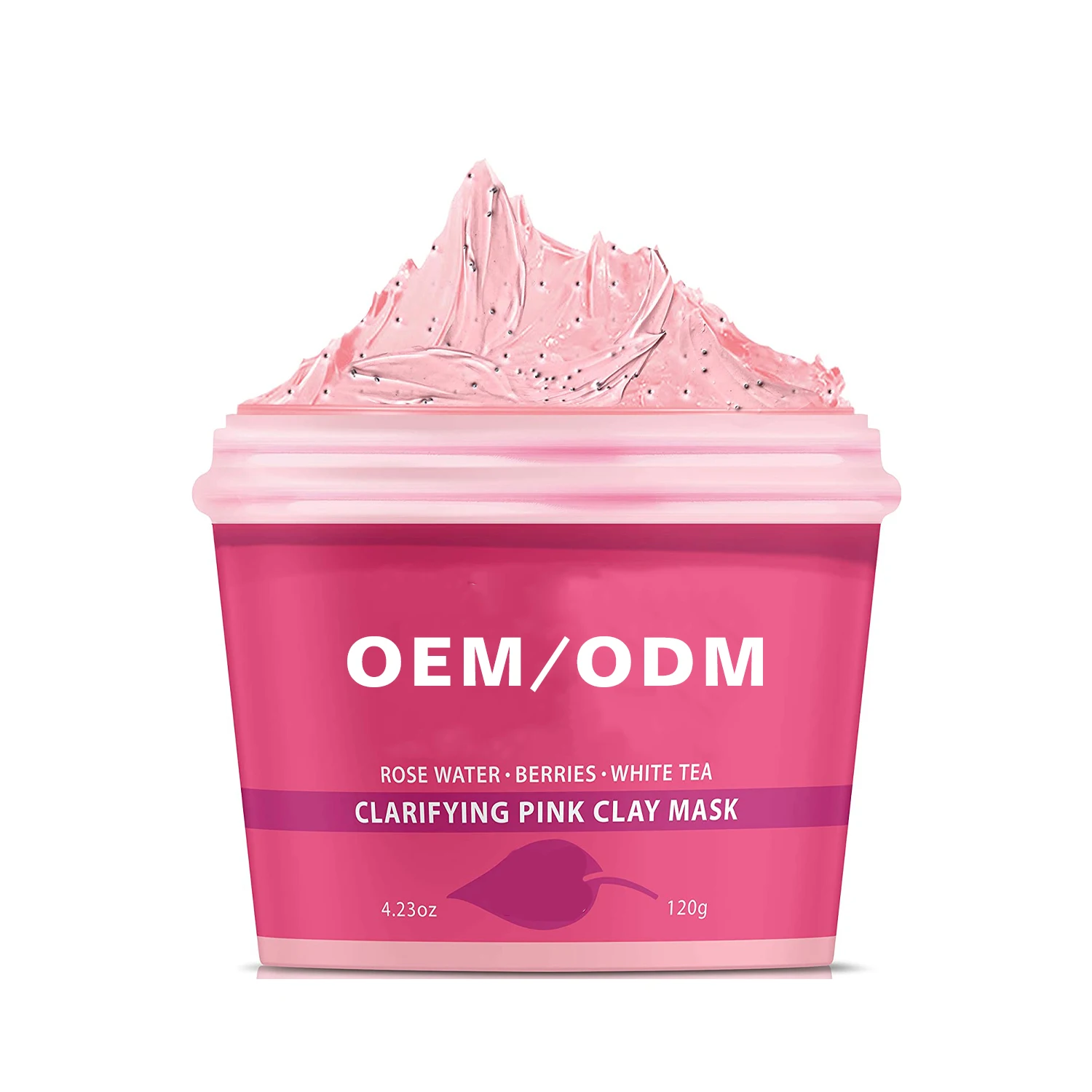 

AiXin OEM ODE Private Label Clarifying Facial Mask Anti Aging Antioxidant Rose Water Berries White Tea Clarifying Pink Clay Mask