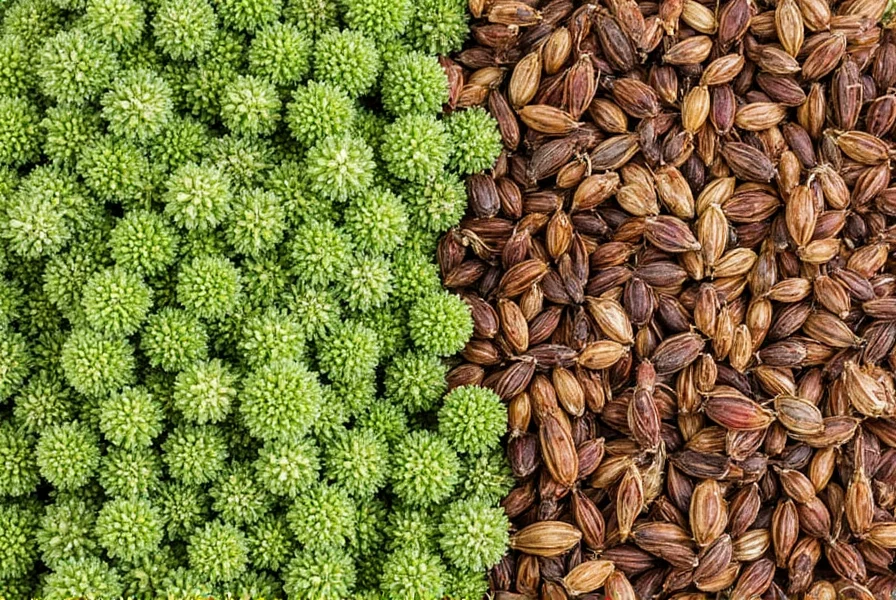 Fenchelknolle und Anissamen im Vergleich