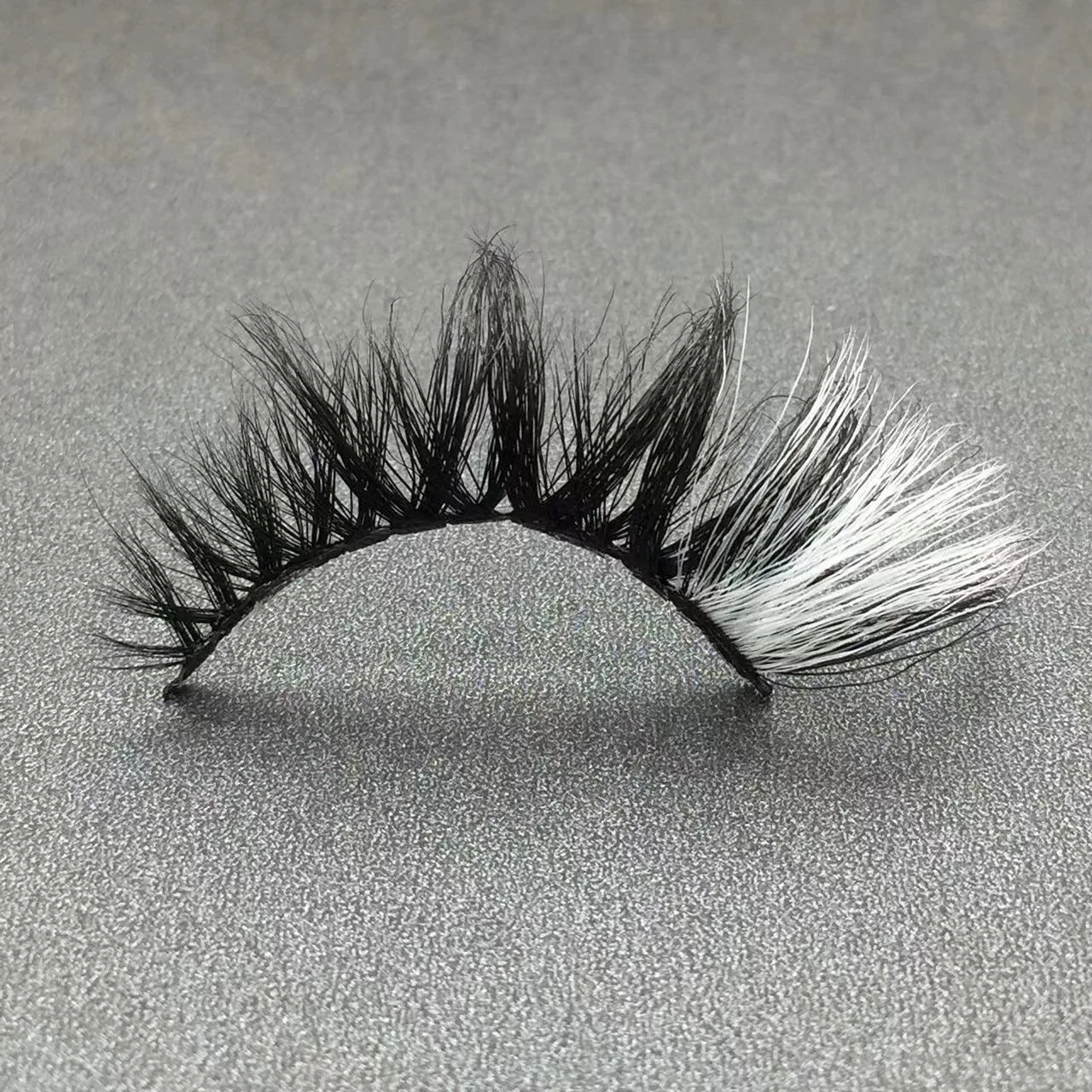 

8182-8C 20mm russian lashes with color wholesale lash boxes eyelash packaging box mink eyelashes vendor Full Strip Lashes