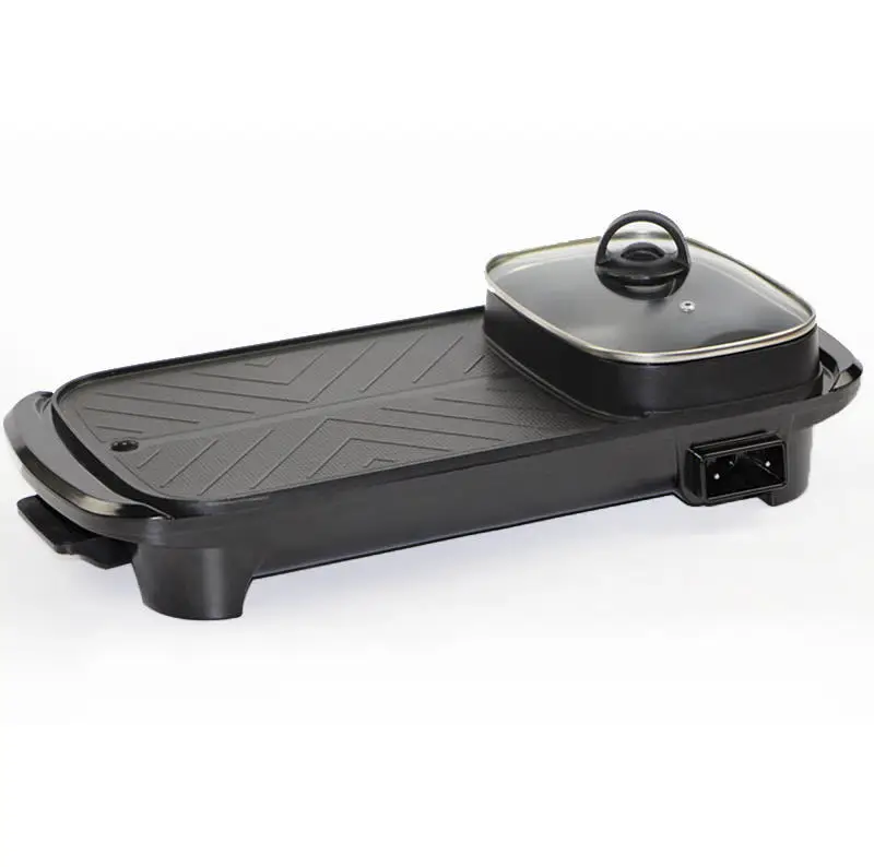 

Hotpot Domestic Smokeless Barbecue Pot Electric 2 in 1 Cooking Pot Cookware Sets Color 8 Pcs Sustainable Welocme Metal