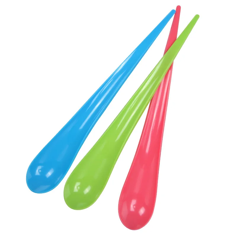 

Eco friendly plastic drop shape Small dessert spoon ice cream plastic spoon 2021 amazon popular new ideas