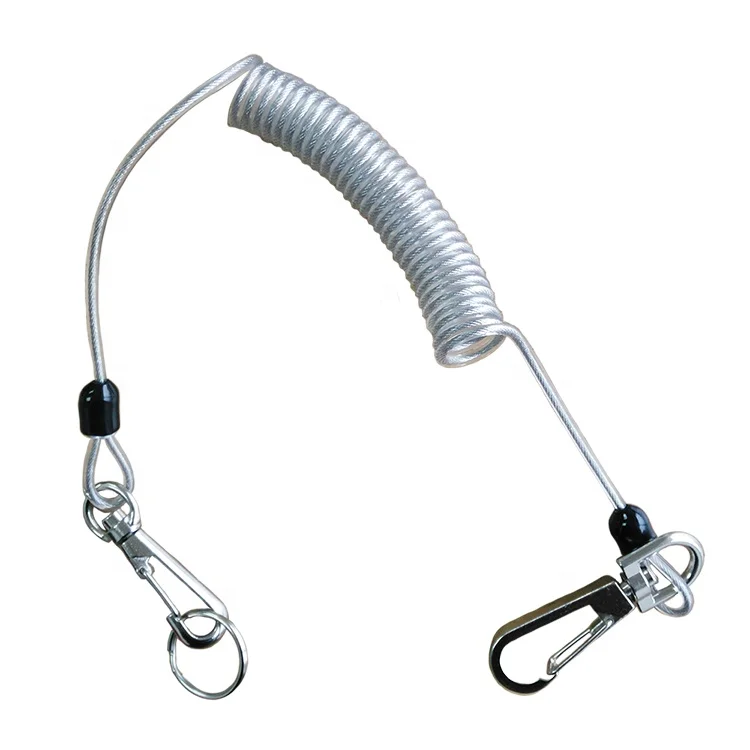 
Spring coil tools safety lanyard for steeplejack working at heights 