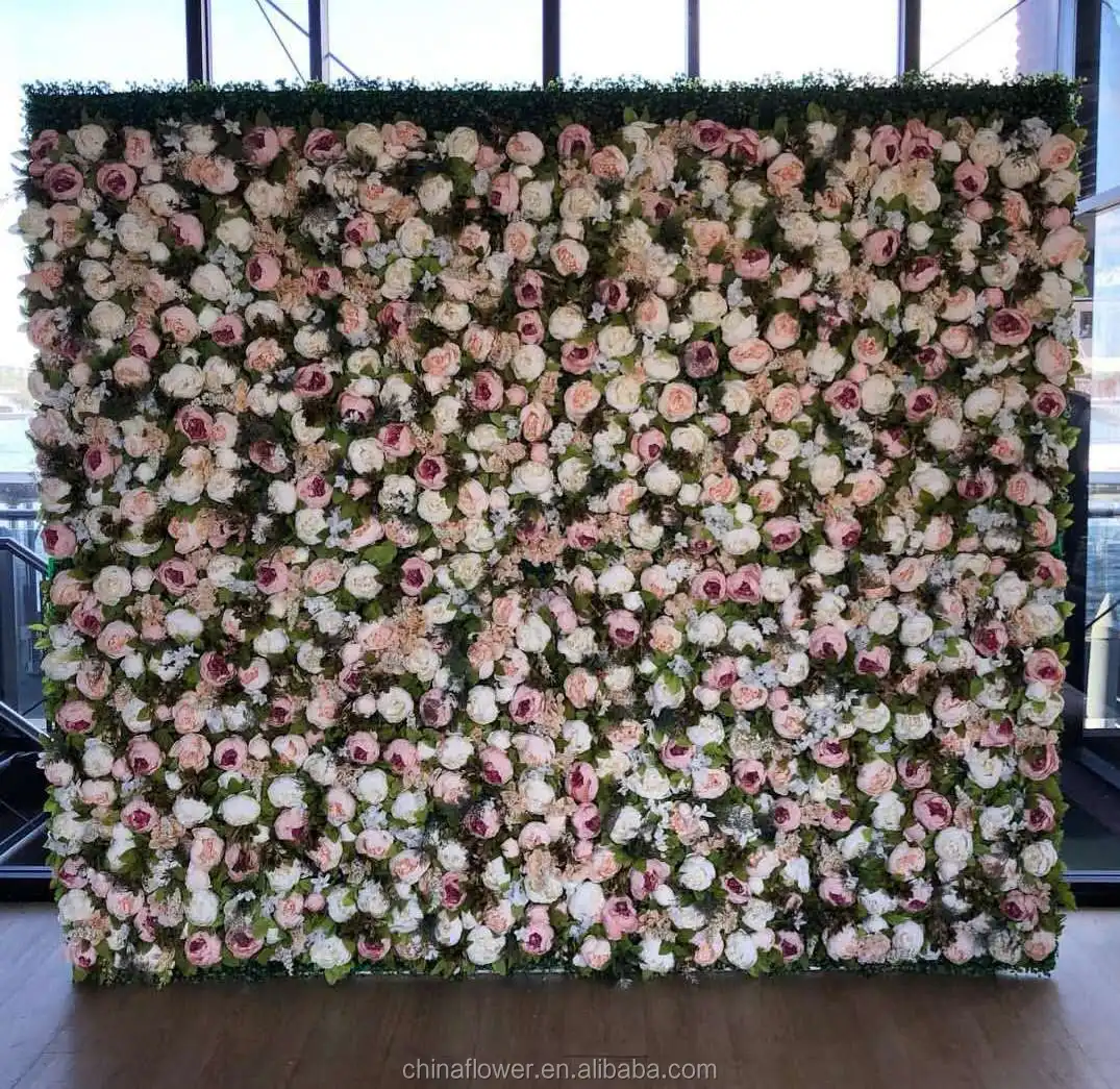 Fc1001 Wedding Decoration Backdrop Panels Artificial Peony Flower Wall ...