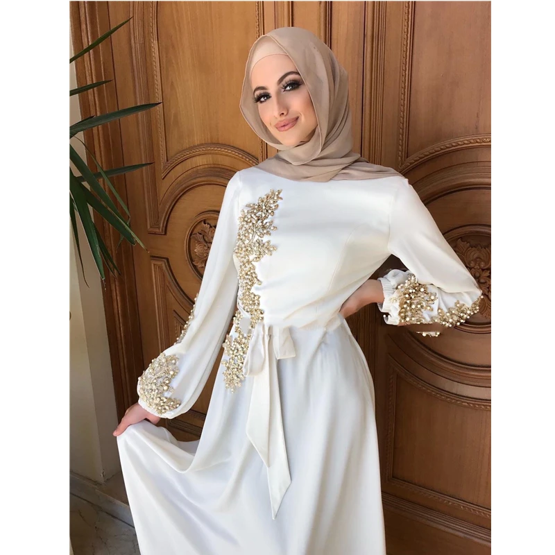 

Kaftan Dubai Muslim Hijab Islam Caftan Marocain Dresses Vestidos Eid Mubarak Clothing Musulman