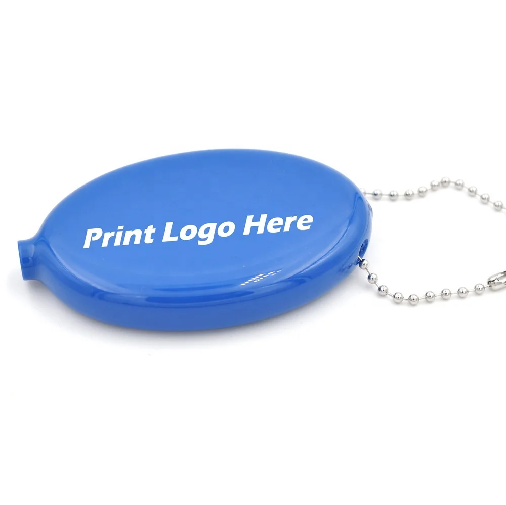 

personalised squeeze coin Holder wholesale custom logo rubber holder changer print rubber coin pouch, Customized color