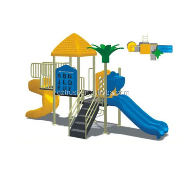 childrens outdoor swing and slide set