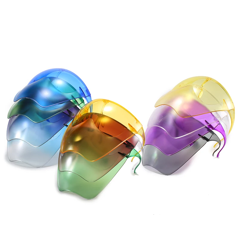 

2021 wholesale newest fashion faceshield sunglasses glasses for women man