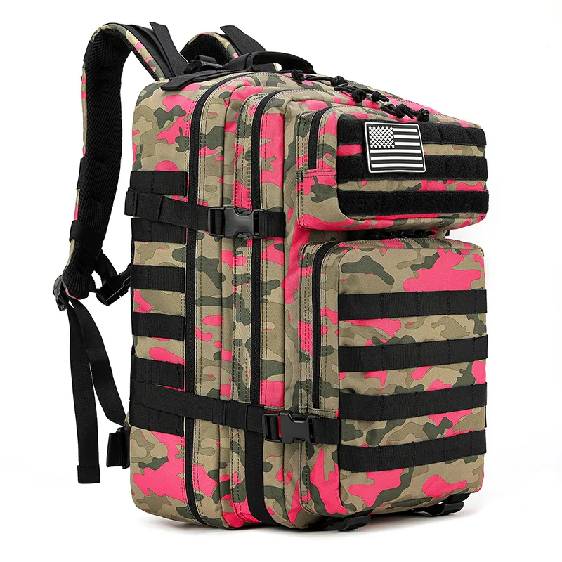 Custom Logo Men And Women 45l Molle System Hunting 3 Day Assault Pack Bag Rucksack Tactical Back For Hiking Camping