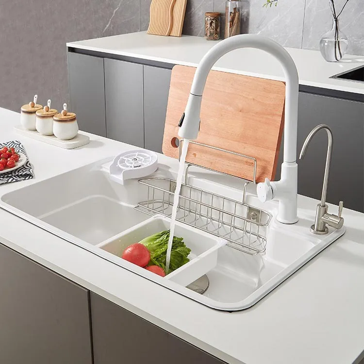 white-inset-kitchen-sink-rs7848-sub-basin-vegetables-tomatoes-soaking-main-basin-active