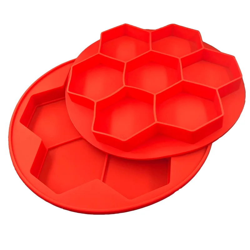 

High quality 7 in 1 Innovative silicone burger bread mold Burger Press Baking Mold, Customized color