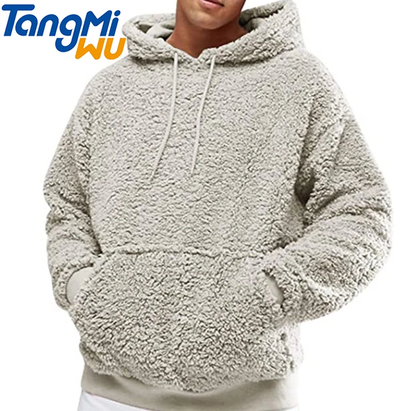 

2021 autumn and winter foreign trade new thick double-sided fleece hoodie young men's long-sleeved hoodie