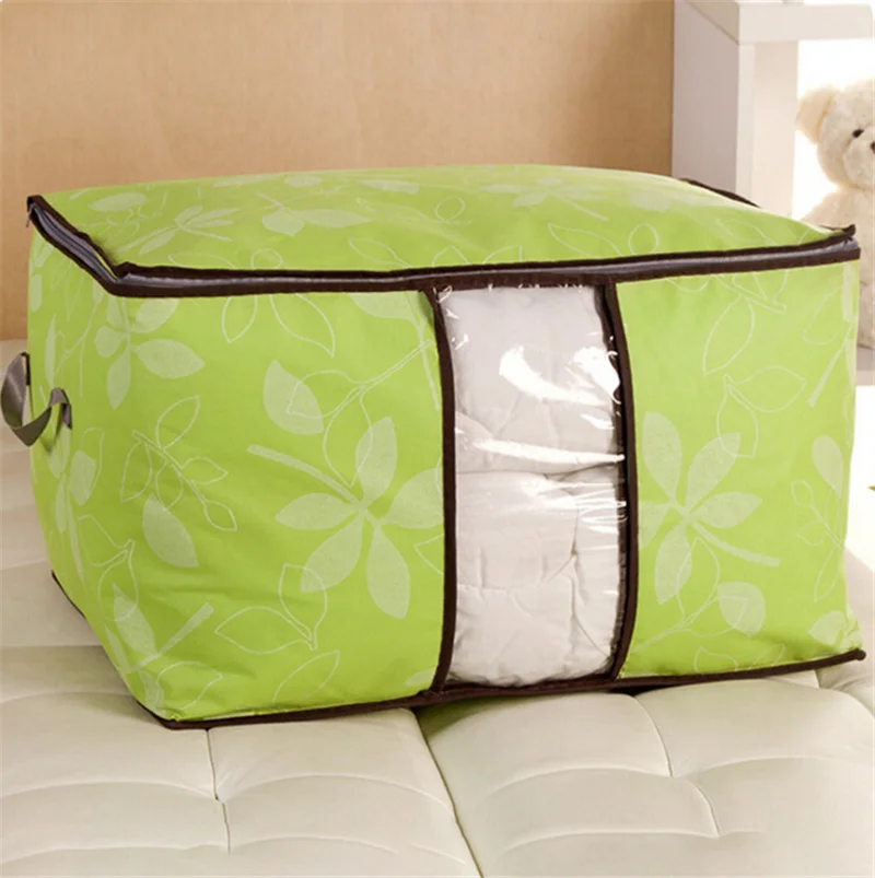 

Hanging Waterproof Portable Zipper Foldable Underbed Clothes Quilt Fabric Storage Bag, Customized colors