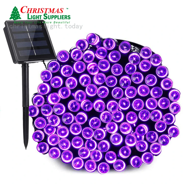 Multi Colors Solar String Lights 100 Leds 8 Modes Solar Powered