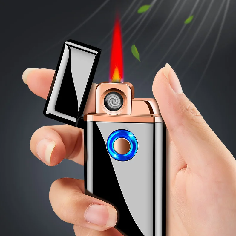 

2020 DEBANG two function dual usb electronic coil lighter with Jet torch lighter rechargeable cigarette gas lighter, Custom colors