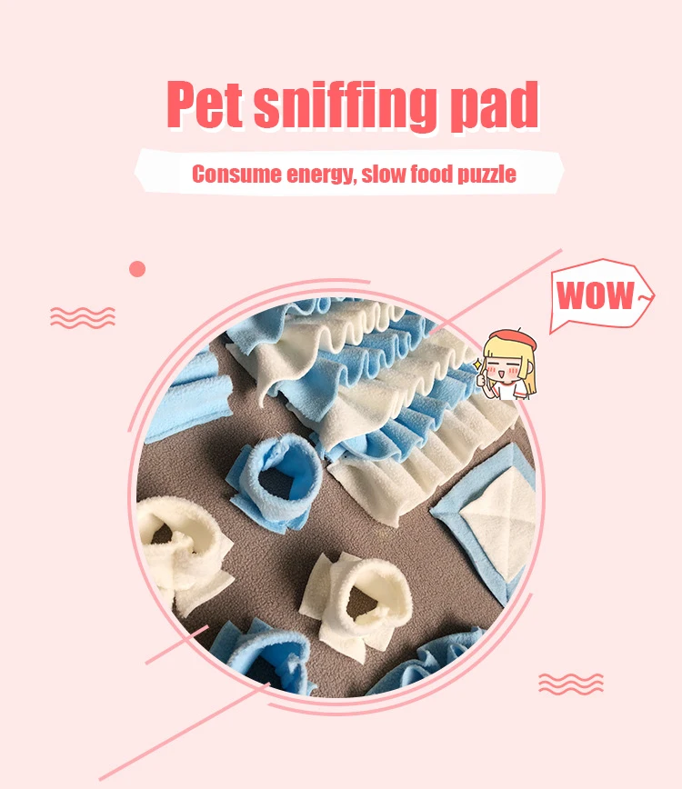 

Snuffle Mat Pet Dog Feeding Mat Durable Interactive Puzzle Dog Toys Encourages Natural Foraging Skills, Customized color