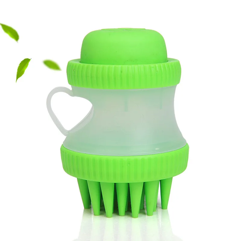 

Pet Brush Comb Grooming Tool Self Cleaning Hair Removal Bath Comb Shower Plastic Reusable Pet Bath Massage Brush, Pink, green, blue