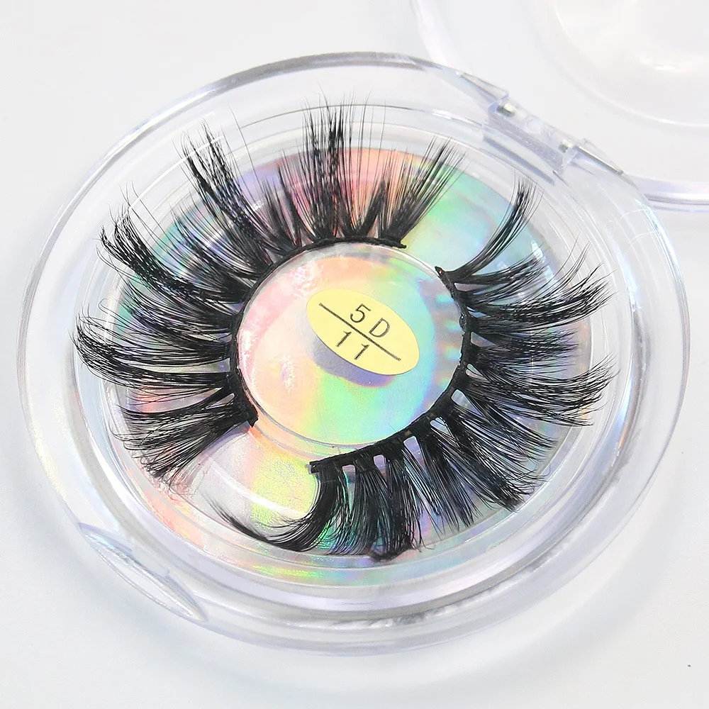 

Wholesale 5D 25mm Faux Eyelashes Private Label Makeup With Custom Box Synthetic Eyelashes