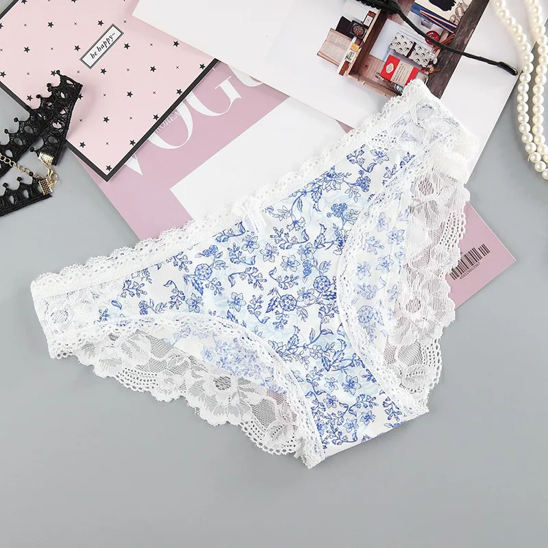 

UNICE wholesale girls sexy lingeries lace underwear women panties, 3 colors in stock