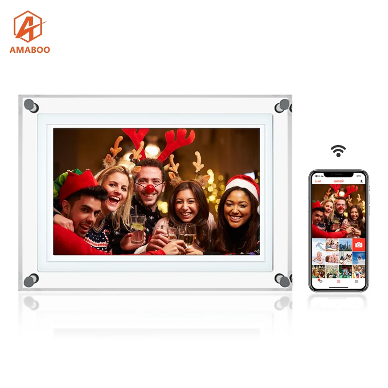 

Frameo 10 inch WiFi Digital Photo Frame 1280*800 IPS Touch Screen WiFi Control 16GB Storage Digiatl Picture Frame