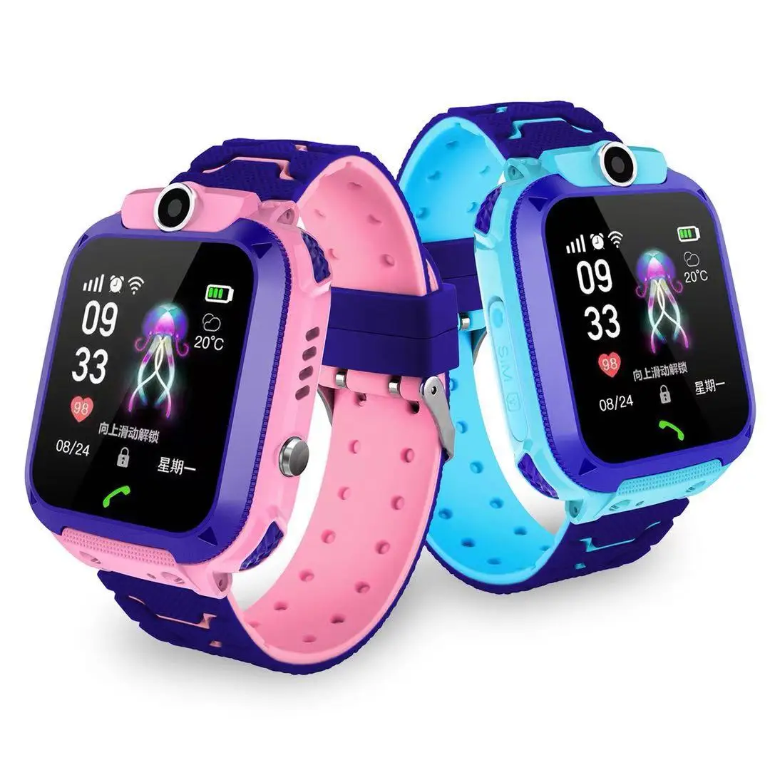 

S12 Children Smart Watch Camera Lighting Touch Screen SOS 2G Call LBS Tracking Location Anti Lost Kids Smart Watch Q12