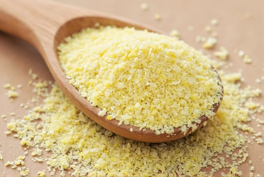Chef measuring ground fennel into a spice blend