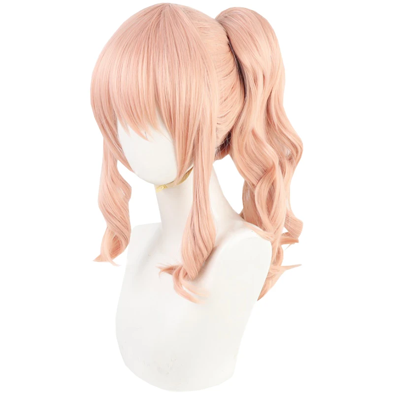 

Pink Hair Anime Comic Exhibition Cosplay Halloween Hair COS Ombre Wigs Cool Women Hair, Pic showed