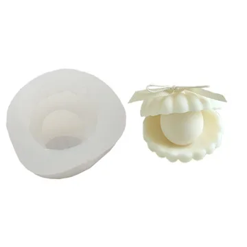 

Fusimai Sea Shells Cake Silicone Mould Big Molds 3d Clam Silicon Candle Pearl Shell Mold