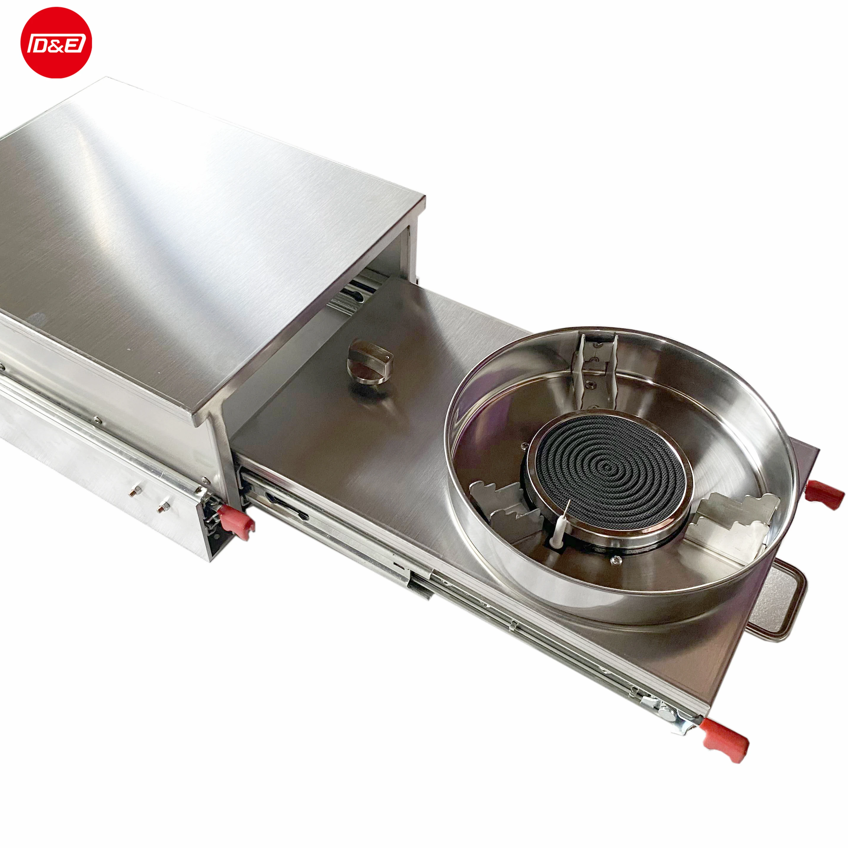 

Hot sale Portable Trailer Extraction Diesel Gas Stove with sink faucet stainless steel RV Camping gas stove similar to Wallas, Customizable