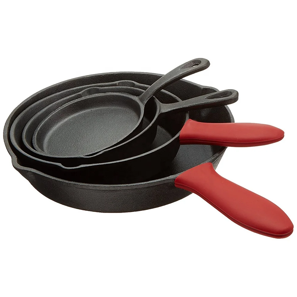 Hot Cast Iron Combo Cooker Pot,Preseasoned Skillet,Fryer,Dutch Oven