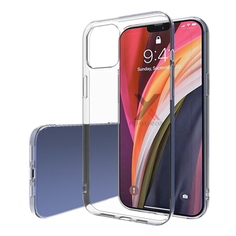 

TPU soft Transparent mobile accessories phone Case For iphone12