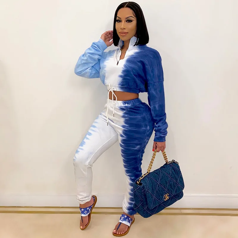 

2021 Suits Women Shirt Shirts Set Pants Winter Sexy Club Casual Sports Suit Two-Piece Set, Orange, blue