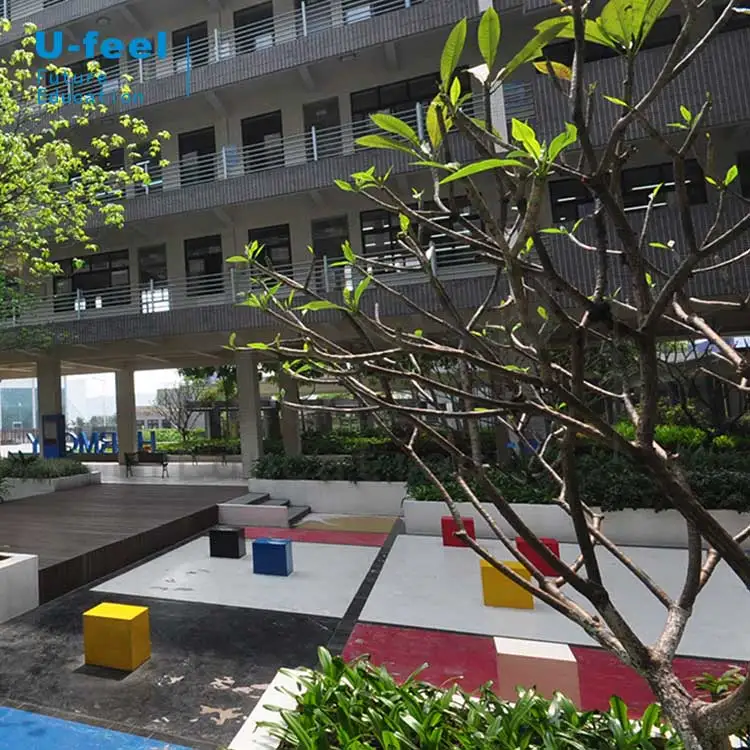 
U-FEEL student sofa chair classroom public area school furniture for Desheng School Project public school area 