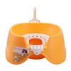 Domino Semi-Enclosed Cat Toilet Squat Double-Layer Litter Box Durable Environmentally Friendly Detachable Easy to Clean