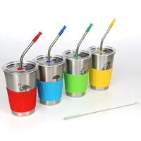 

Set of 8 500ml Safe BPA Free Drinking Beer Smoothie Coffee Tea Stainless Steel Pint Cups