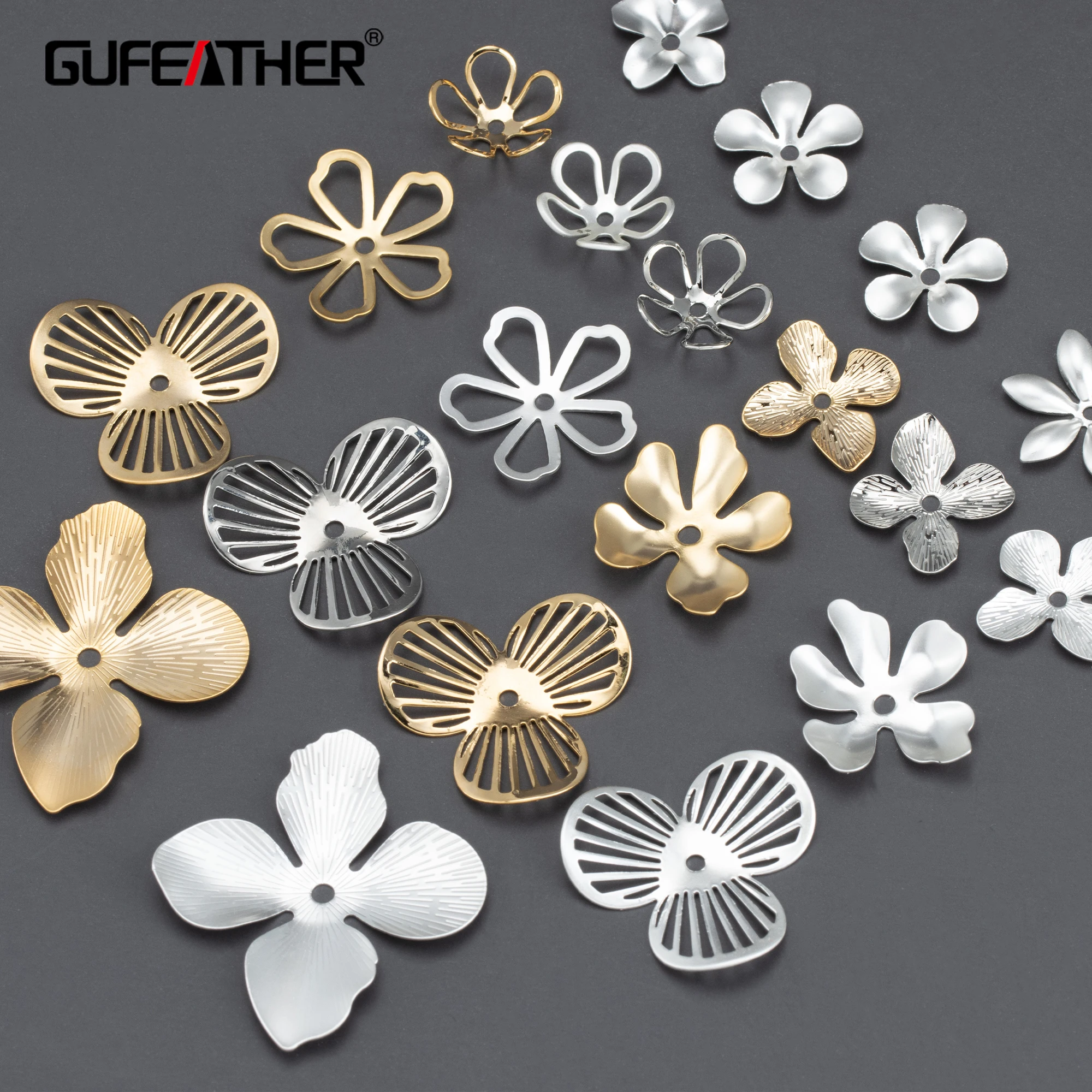 

MA80 jewelry accessoriesnickel free18k gold rhodium platedcopperjewelry makingdiy flower accessories20pcs/lot