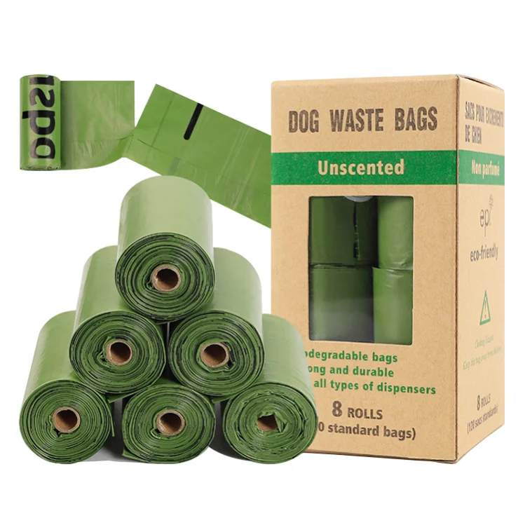 

Compostable Corn Starch Pet Waste Biodegradable Dog Poop Bag, Green
