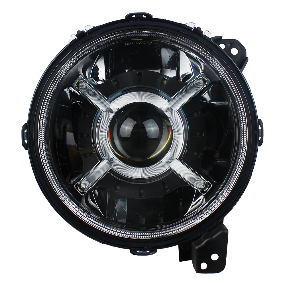 9" inch LED DRL Projector Headlight Fit for Jeep Wrangler JL 2018 2019