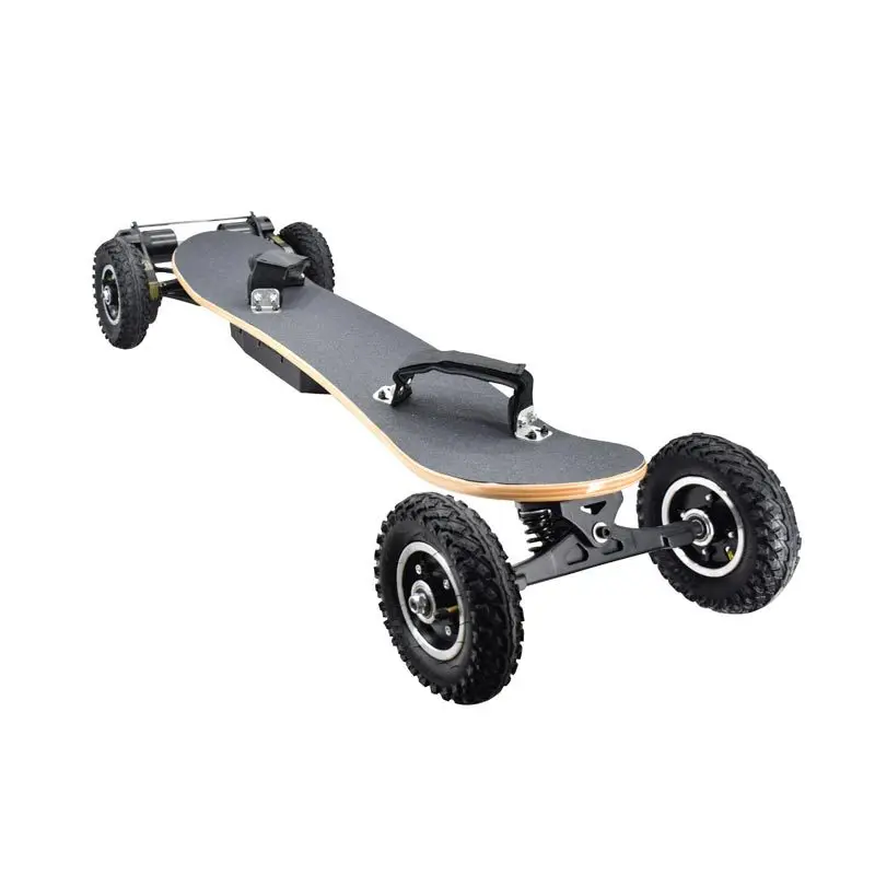 

Drop shipping belt drive motor Large power 1650W adult electric skateboard off road cross country skate for sale USA warehouse, Black