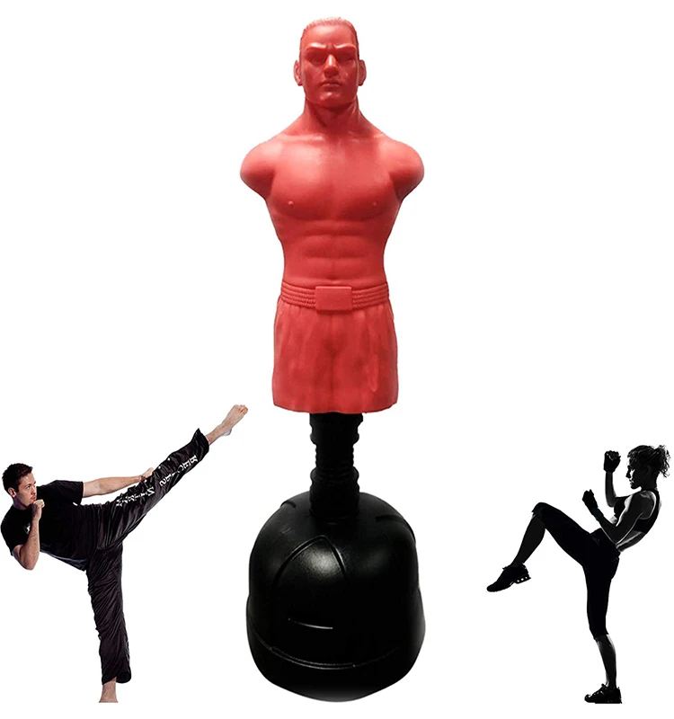 

Professional Vertical Humanoid Punching Bag Adult and Children Indoor Tumbler Training Dummy Boxing Silicone Body Target