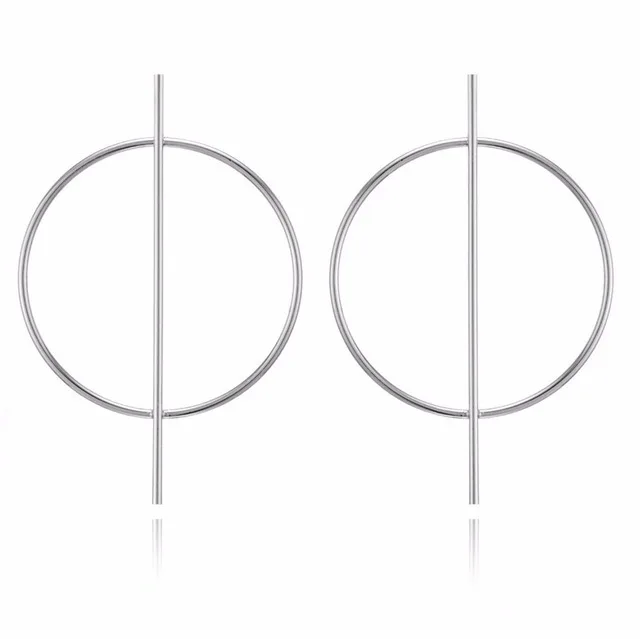 

2020 new fashion Thin Circle Big Geometric Beautiful Hoop Earrings for Women Free Shipping, Picture