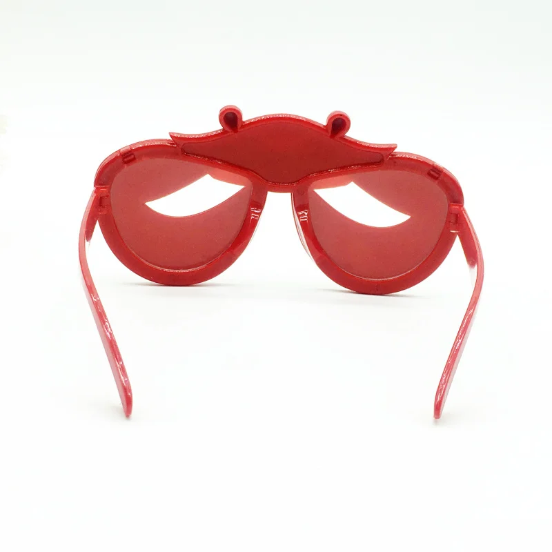 有趣的可折叠螃蟹服装眼镜新奇太阳镜生日海滩派对优惠节日派对用品