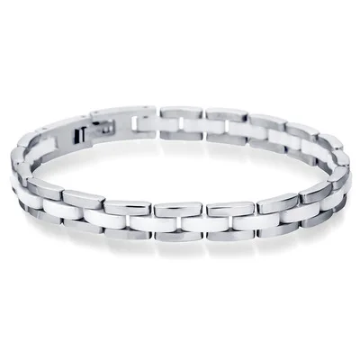 

Ins Titanium Steel 10mm Watchband Strap Bracelet Ceramics Watchband Bracelet For Men